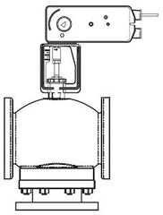 Schneider Electric VS-8303-596-5-13 Valve Actuator Assembly 3 in 3-Way Mixing/Diverting