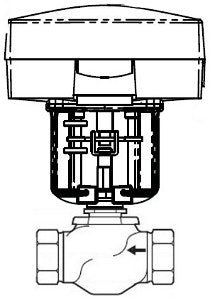 Schneider Electric VU-7213-686-4-11 Globe Valve Assembly 2 in 2-way