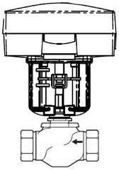 Schneider Electric VU-7213-686-4-11 Globe Valve Assembly 2 in 2-way