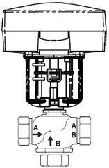 Schneider Electric VU-7323-674-4-10 Valve Actuator Assembly 1-1/2 in 3-Way Diverting