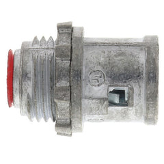 Arlington 38A Straight Cable Connector With Insulated Throat, Locknut, 3/8 in Trade, 1/2 in Knockout, 0.45 to 0.612 in Cable Openings