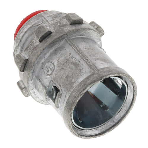 Arlington 38A Straight Cable Connector With Insulated Throat, Locknut, 3/8 in Trade, 1/2 in Knockout, 0.45 to 0.612 in Cable Openings