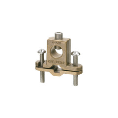 Arlington 718DB Bare Wire Ground Clamp With Box Style Lug, Stainless Steel Screw, 8 to 4/0 AWG Conductor, Bronze/Steel