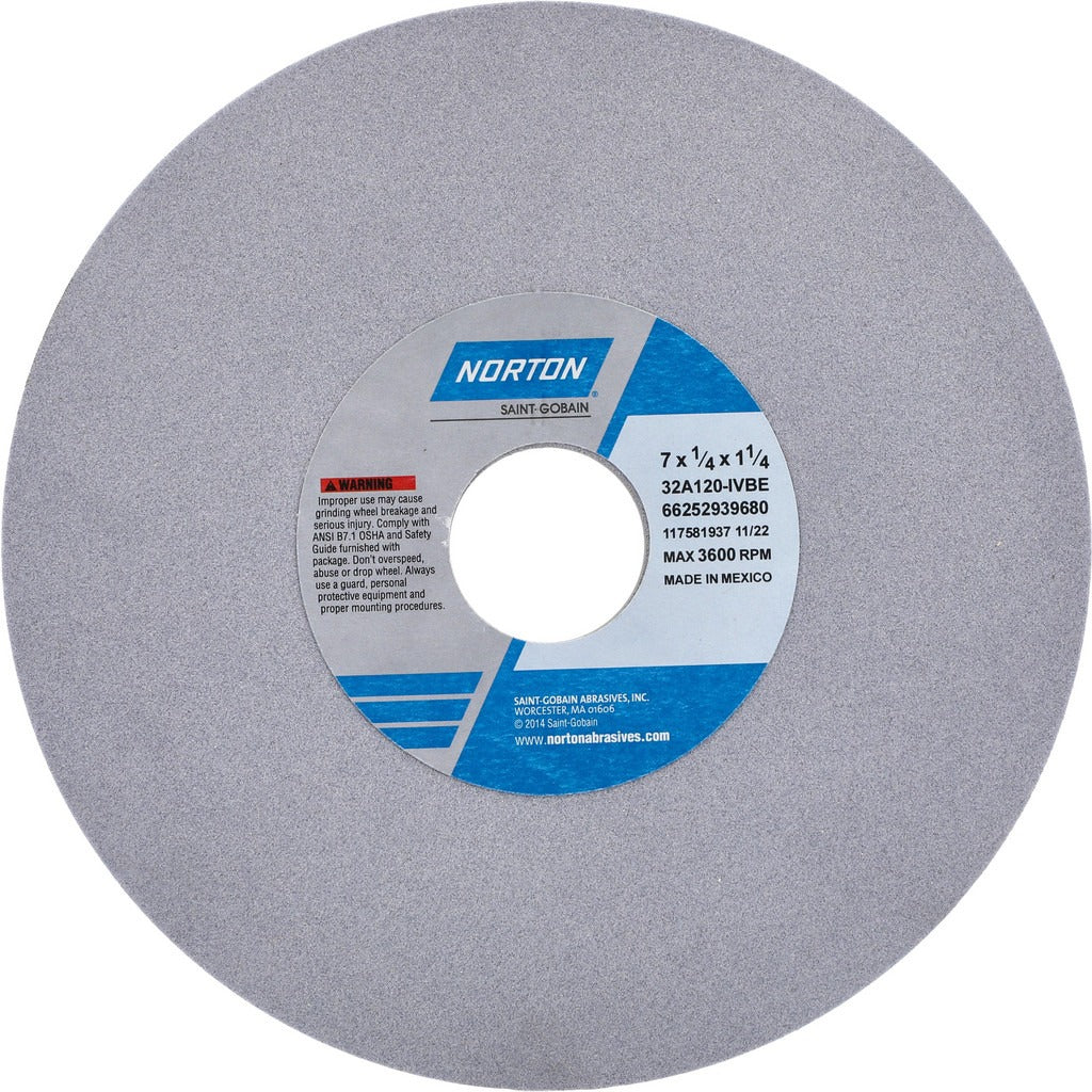 NORTON Norton 66252939680 Surface Grinding Wheel 7in 120 Grit