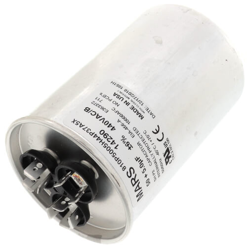 MARS 14290 50/5 MFD Round Run Capacitor 440/370V