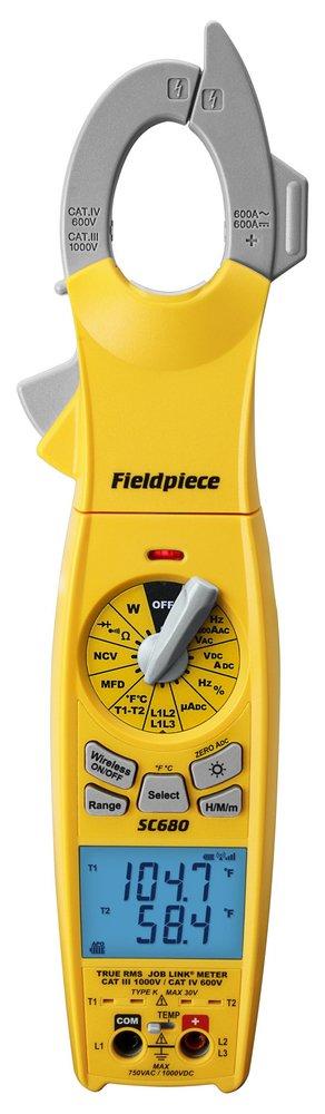 DAIKIN Fieldpiece SC680 Wireless Power Clamp Meter w/ True RMS