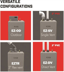 Noritz EZ98DVNG Easy Series, max. 180,000 Btuh, 9.8 Gpm - NG