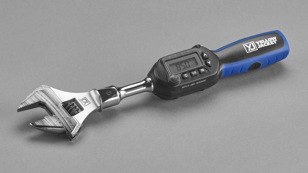 YELLOW JACKET Yellow Jacket 60648 Digital Adjustable Torque Wrench 752 in-lb Torque 10.6 in