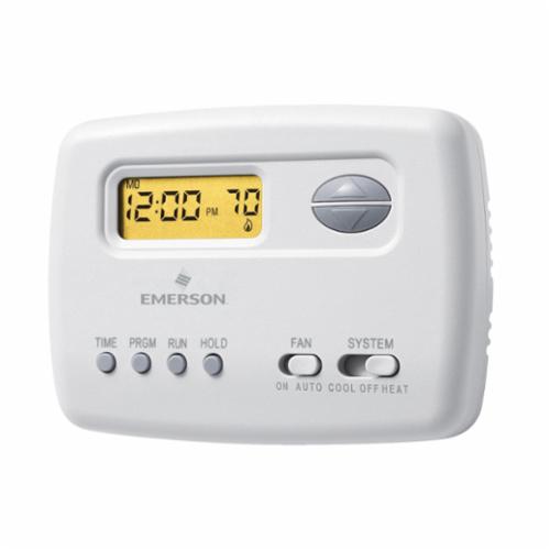 White-Rodgers 1F78-151 70 Series 1-Stage Thermostat, Programmable Thermostat, 45 to 90 deg F Control, 5+2 Days Programs per Week, RC, RH, W, Y, O/B, G Terminal