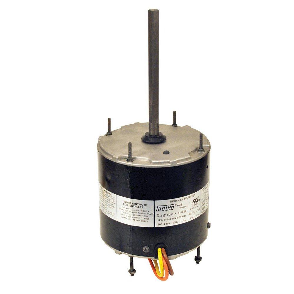 MARS 10465 1/6-1/3 hp 1075 RPM 208/230V Single Phase Condenser Motor