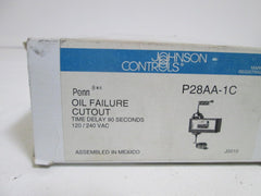 Johnson Controls P28AA-1C Pressure Control Cut-out with Time Delay 90 Sec 8-70 Pounds per Square Inch 120/240 Voltage Alternating Current