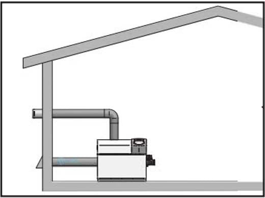 Lochinvar 100169238 Powered Sidewall Vent Kit | 152 Vent Kit | 202 Vent Kit