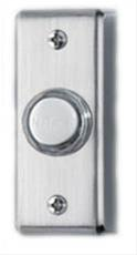 Broan-NuTone PB69LSN Lighted Rectangular Doorbell Pushbutton, Satin Nickel