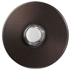 Broan-NuTone PB41LBR Lighted Round Oil-Rubbed Stucco Pushbutton