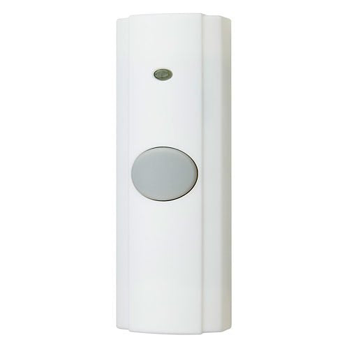 Broan-NuTone PB82WH Wireless Unlighted Doorbell Pushbutton, White