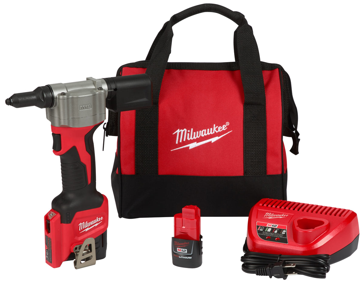 Milwaukee 2550-22 M12 Rivet Tool Kit