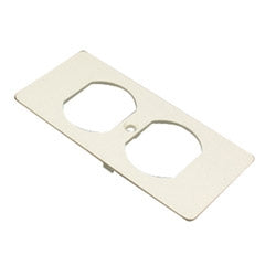 Wiremold 5507D Non-Metallic Duplex Ivory Faceplate