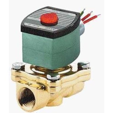 Asco 8210G032 Solenoid Valve 2-Way Brass 1-1/2 Inch NPT Normally Open 120 AC