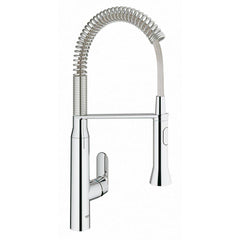 GROHE 31380000 K7 Single Handle Pull Down Kitchen Faucet in Starlight Chrome