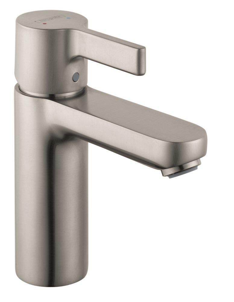 Hansgrohe 31060821 Metris S Single Handle Monoblock Bathroom Sink Faucet in Brushed Nickel