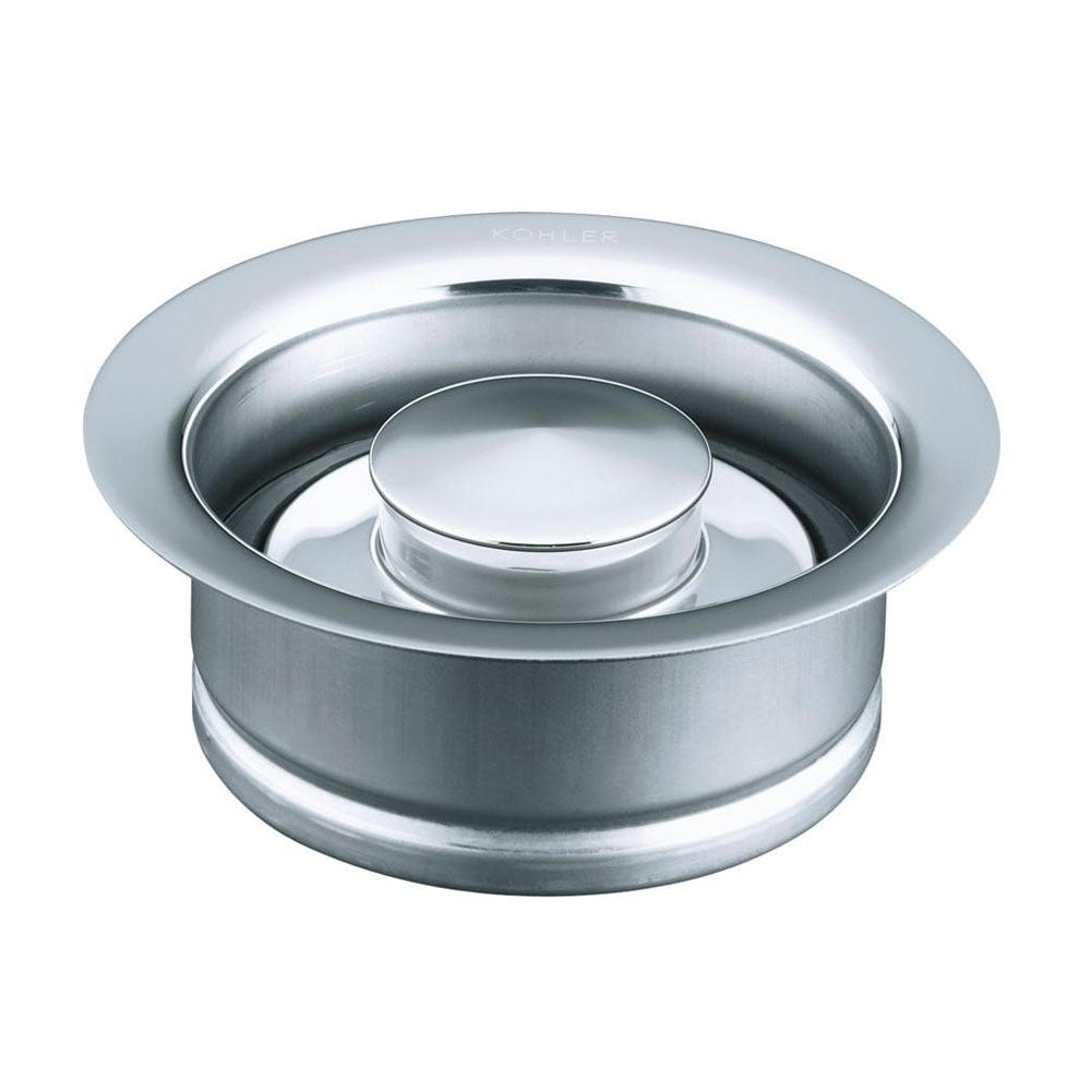 Kohler 087206945748 Garbage Disposal Flange with Stopper Polished Chrome K-11352-CP