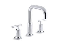 Kohler 087206775215 K-T14428-4-CP Deck-mount Bath Faucet Trim for High-flow Valve with Lever Handles