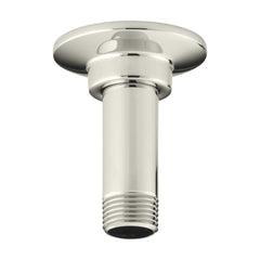 KOHLER 087206347016 K-7396-SN Straight Ceiling-Mount 3 Showerarm and Flange Polished Nickel