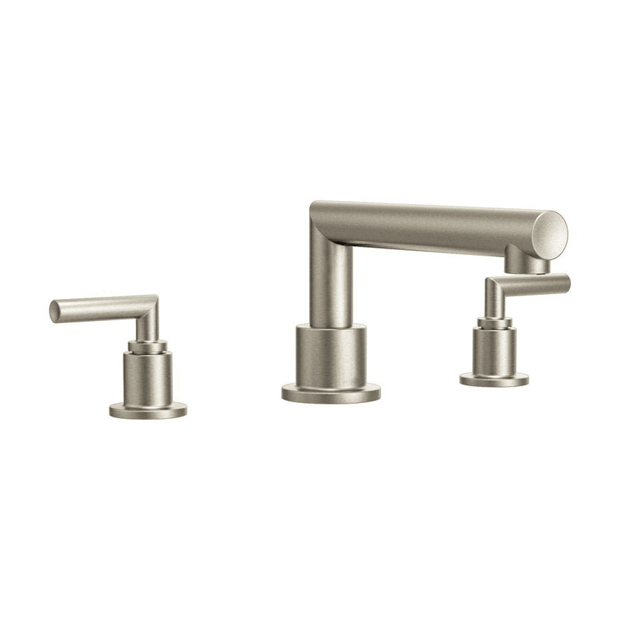 Moen TS93003BN Arris Brushed Nickel Two-Handle Roman Tub Faucet