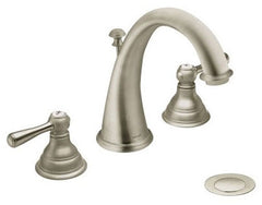 Moen T6125BN Kingsley Two Handle Widespread Bathroom Sink Faucet in Brushed Nickel