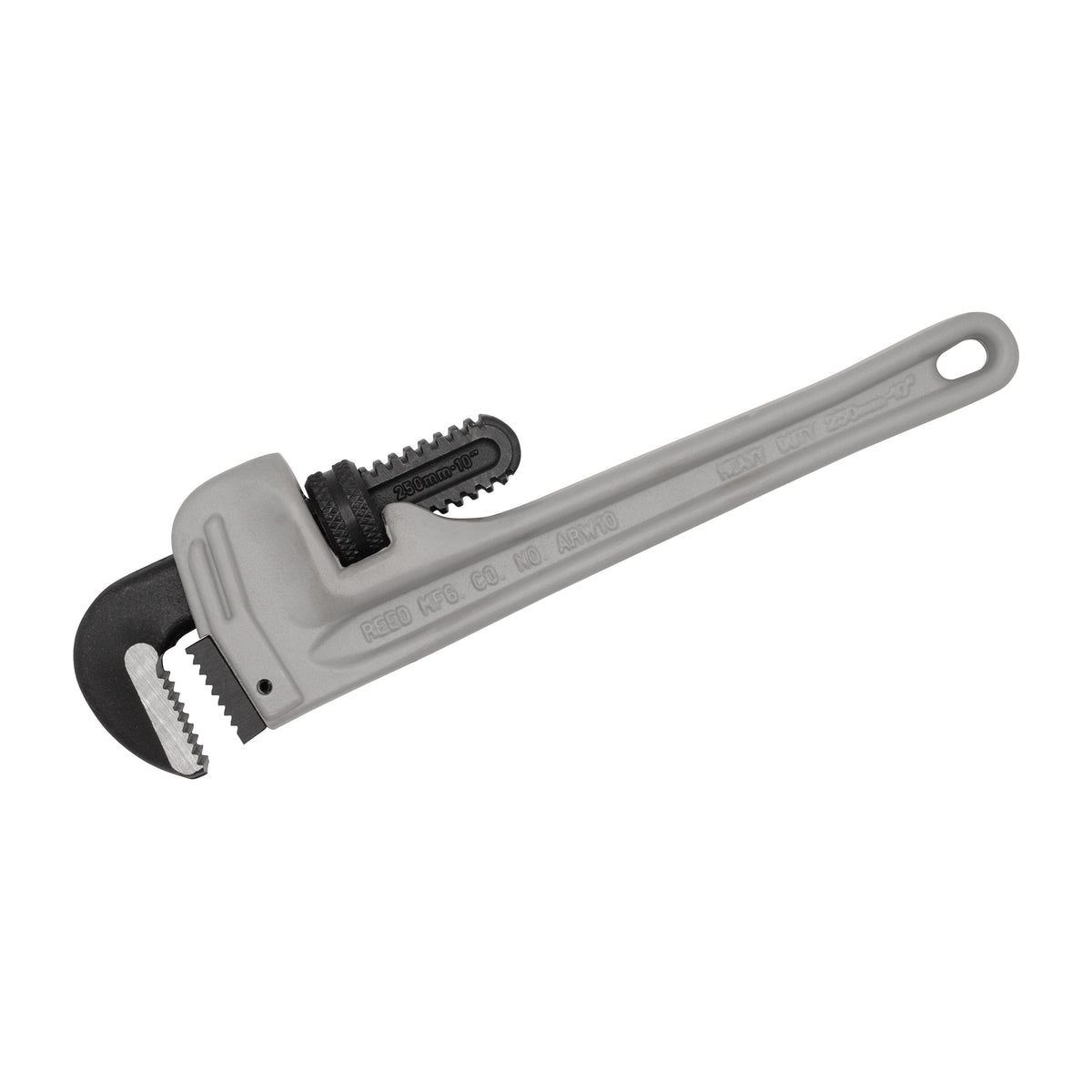 Reed 02093 Heavy Duty Straight Pipe Wrench, 1/8 to 1-1/2 in Pipe, 10 in OAL, Hook and Heel Jaw