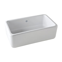 ROHL RC3018WH Shaws Original Single-Bowl Fireclay Apron Sink White