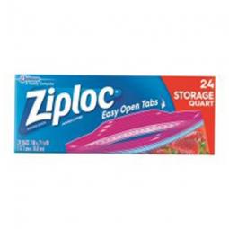 TRUE VALUE 00330 Ziploc Storage Bags, Qt., 24-Ct.