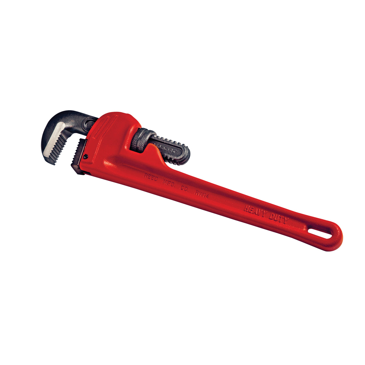 Reed 02150 Heavy Duty Straight Pipe Wrench, 1/4 to 2 in Pipe, 14 in OAL, Heel Jaw