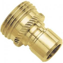 TRUE VALUE 09QCMGT Green Thumb Brass Male Connector