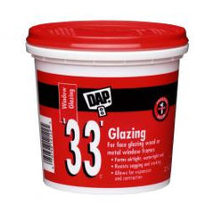 TRUE VALUE 12122 Dap '33' Window Glazing Compound, White, 1-Qt.