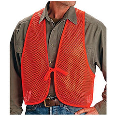 True Value 15750 Safety Vest Orange Polyester Mesh One Size