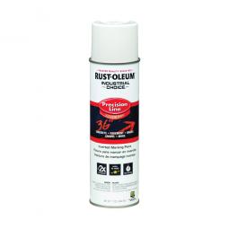 True Value 203030 Rust-Oleum Industrial Choice Precision Line Marking Paint, White, 17-oz. Inverted Aerosol