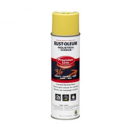 TRUE VALUE 203025 Rust-Oleum Industrial Choice Precision Line Marking Paint High-Visibility Yellow 17-oz. Inverted Aerosol