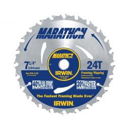 TRUE VALUE 24030 TV321896 7-1/4, 24 Tooth C3 Carbide Tipped Marathon Circular Saw Blade, 5/8 Universal Arbor