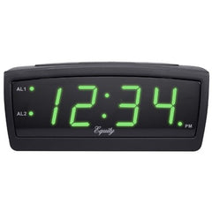 TRUE VALUE 30226 Divine Green LED Alarm Clock