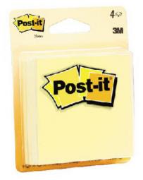 TRUE VALUE 5400A 3M COMPANY 4PK YEL Post-It Pads