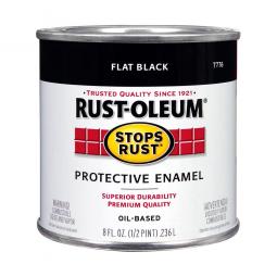 True Value 7776-730 1/2Pt Flat Black Enamel