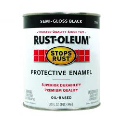 TRUE VALUE 7798502 Qt Black Sg Stops Rust