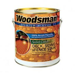 TRUE VALUE ADS1-GL Woodsman Acrylic Latex Deck Stain Solid White 1-Gal Must Purchase in Quantities of 2