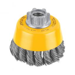 TRUE VALUE DW4910 3-Inch Carbon Steel Knotted Wire Cup Brush