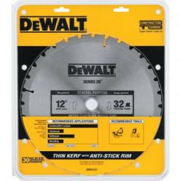 TRUE VALUE DW3123 DeWalt 12-Inch 32-TPI Carbide-Tipped Circular Saw Blade