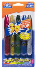 True Value E642 5PK 3D GLITT PEN ASSTD