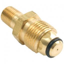 True Value F276139 Propane Fitting 1/4-In. Male Pipe Thread x Restricted Flow Soft Nose P.O.L.