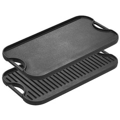 TRUE VALUE LPGI3 Lodge Logic Reversible Griddle Seasoned Cast Iron 20-In.