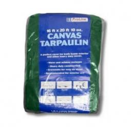 TRUE VALUE K-CT0608G 6 x 8-Ft. Hunter Green Canvas Tarp